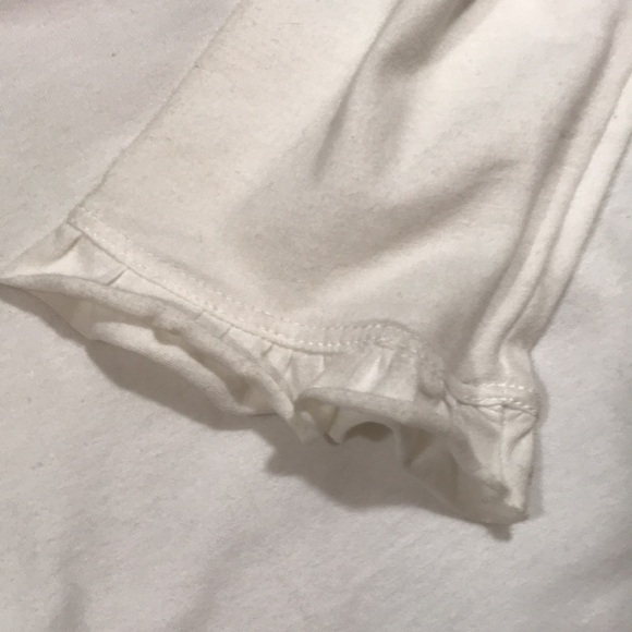 Upfsunshop Crisp White Long Sleeve Ruffle Henley size 3X - Picture 4 of 9